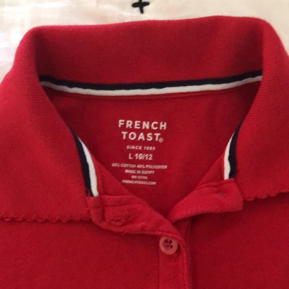 French Toast Red Polo - Picture 2 of 2